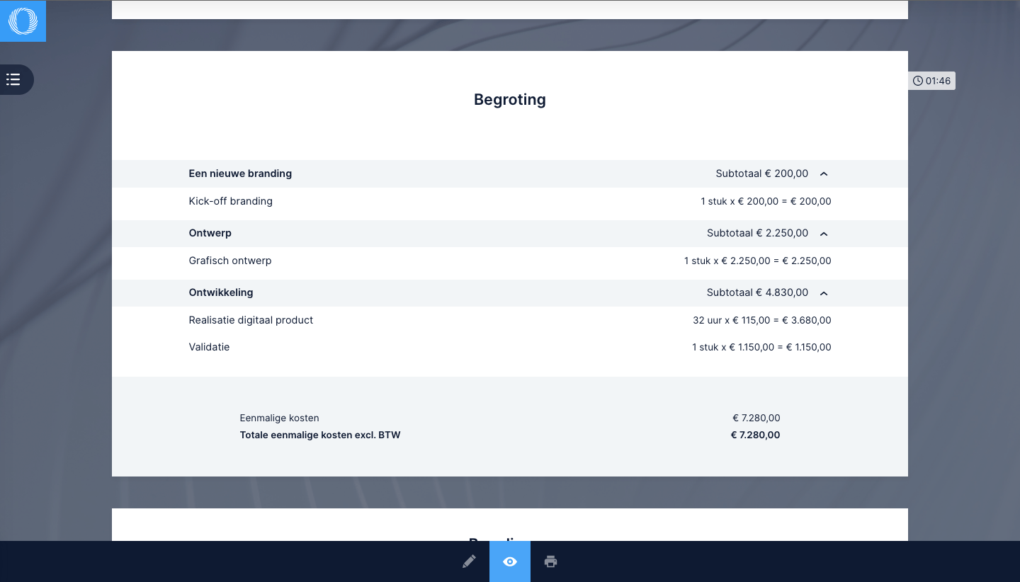 Quotation software