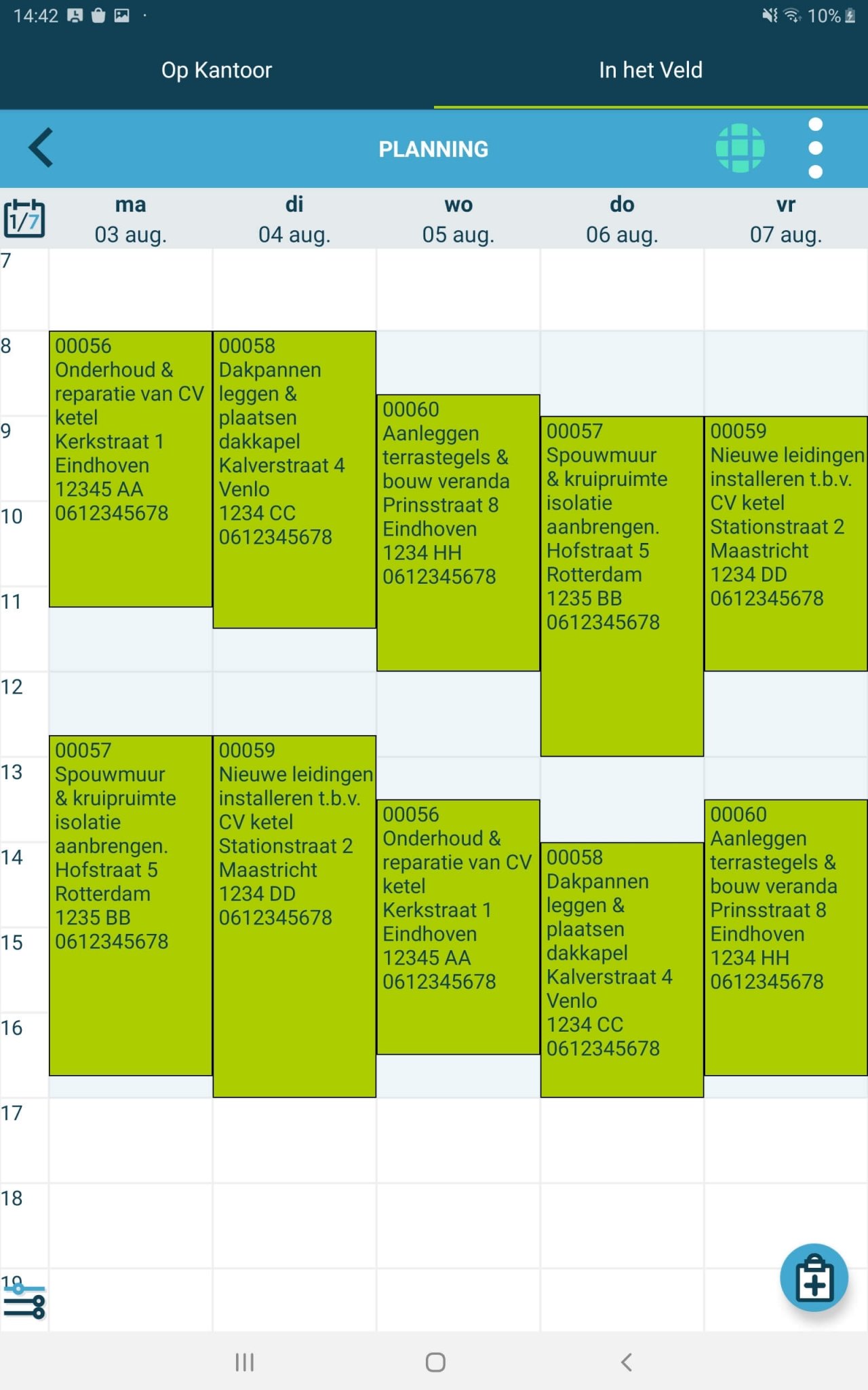 Digital work order planning